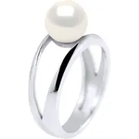Diadema Rush Ring zoetwaterparels Button 7-8mm White Natural White Gold