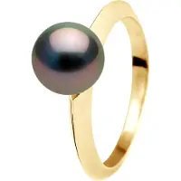 Diadema Rush Ring Tahitian Pearl Ronde 8-9 mm Yellow Gold
