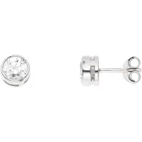 Diadema Ronde solitaire trekvlooien 6 mm Serti Clos Zirkoniumoxiden - Desir 6