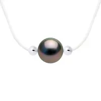 Diadema LOVE LINK Ketting Tahitian Pearl Ronde 8-9 mm nylon Transparent 925