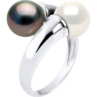 Diadema YOU AND ME Ring Tahitian Pearl en Zoetwater Ronde 7,5-8 mm 925