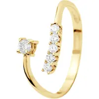 Diadema Sieraden ring Diamonds 0,15 Cts Yellow Gold