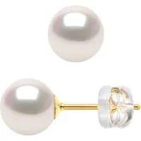 Diadema Akoya Parel Oorbellen Ronde 6-7mm 18K Yellow Gold