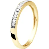 Diadema Alliance Diamonds 0,25 Cts Yellow Gold Jewelry