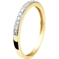 Diadema Alliance Diamonds 0,20 Cts Yellow Gold Jewelry