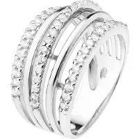 Diadema Ring 3 Ranges Prestige Zirkoniumoxiden en Silver 925 - Gala