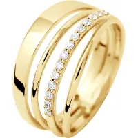 Diadema Diamond Ring 0.140 Cts luxe sieraden Yellow Gold