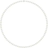 Diadema Ketting Water Pearl Rank Sweet Ronde 5-6mm White White Gold 18k
