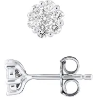 Diadema Stud Earrings Diamond 0,70 Cts - White Gold
