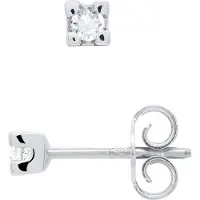Diadema Diamanten oorknopjes 0,10 Cts White Gold