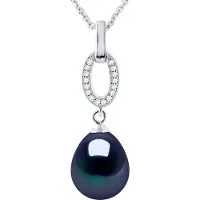Diadema SHUTTLE zoetwater parel sieraden 9-10mm Black 925