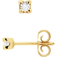 Diadema Diamanten oorknopjes 0,10 Cts Yellow Gold
