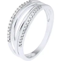 Diadema Alliance Double Diamonds 0.080 Cts White Gold