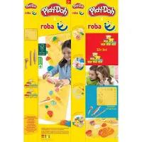 Play-Doh x Play-Doh startset - 3D creatieve mat, houten gereedschap, 6 boetseerblikjes