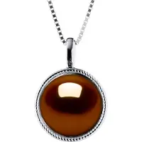 Diadema AURA zoetwater parel 9-10 mm Chocolate 925