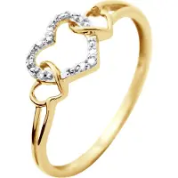 Diadema Ring HART Diamonds 0.030 Cts luxe sieraden Yellow Gold