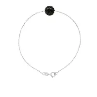 Diadema Crystal Sphere Armband Preciosa Black Silver 925