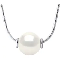 Diadema Zoetwater parelsnoer 10-11mm Ronde Zwart Wit Serpentine 925