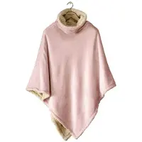 De Witte Lietaer Ganges Poncho Dames en heren Vieux Rose-One-size