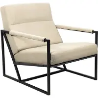 SVITA CHRIS fauteuil - lounge stoel cocktail stoel gestoffeerde stoel binnen met armleuning comfortabel modern vintage woonkamer slaapkamer kantoor beige