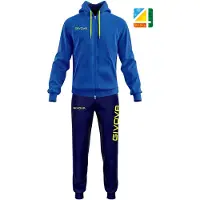 Givova King Cotone Terry Poker Tracksuit Rood,Blauw 6-8 Years Kinderen