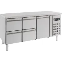 CombiSteel Koelwerkbank - 417L - 1 Deur + 4 Laden - +2°C/+8°C - Geforceerd - 1795x700x850mm