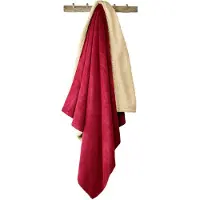 De Witte Lietaer Plaid Teddy Laya Wine Red-220 x 240 cm