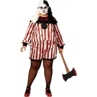 Atosa Clown Halloween Woman Costume Veelkleurig 2XL