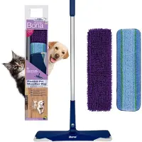 Bona Huisdier Vloer Mop - Vloerwisser - Huisdierhaar Verwijderaar - Haarverwijderaar voor Huisdieren - Kattenhaar Verwijderaar - Hondenhaar Verwijderaar "