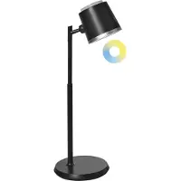 Beliani LIBRA - Bureaulamp LED - Zwart - Synthetisch materiaal