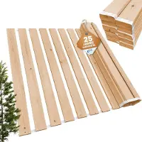 Coemo Oprolbare lattenbodem 100x210 cm - 22 latten - extra sterke lattenbodem van massief hout - belastbaar tot 250 kg - oprolbare lattenbodem voor een- of tweepersoonsbedden