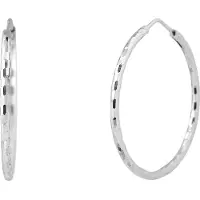 Diadema Diamond Creoles Diameter 3,5 cm Zilver 925 - Zon