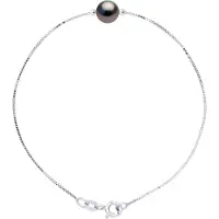 Diadema Chain Armband met Pearl Ronde 8-9 mm TAHITI 925