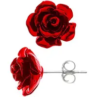 Diadema Rode keramische 925 rode keramische keramische nagels - liefde roos