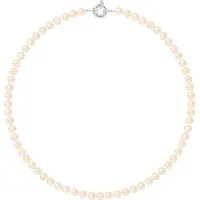 Diadema Rank ketting kralen Zoetwater 6-7mm Pink Natural Ring Marine 925 Lengte 45 cm