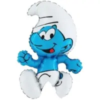 Super Merchant Folie Ballon - Gewone Smurf - 35 cm