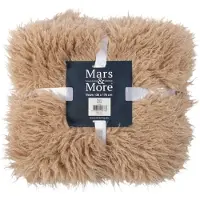 Mars & More plaid tibetaans lam beige 130x170cm