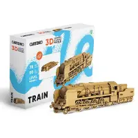 Cartonic -3D PUZZLE -TRAIN- puzzelen karton 3D DIY Creatief Speelgoed Decoratie Interieur Cadeau Ecologisch Voor kinderen en volwassenen