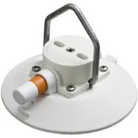 SeaSucker 15 cm zuignap met puntige D-ring van roestvrij staal