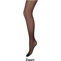 Elegance - Lycra - 15 Den - Glanzende Transparante Panty - Maat 36/40 - Zwart - Voordeelset 3 stuks!!