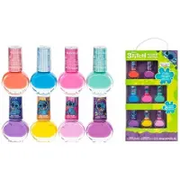 D-Link Disney Stitch Nagellakset – 8-delig – Peelable Kindernagellak – Veilige Afpelbare Nagellak in Vrolijke Kleuren – Leuk Cadeau voor Meisjes