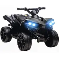 AIYAPLAY Elektrische Kinderauto Metaal, Kunststof 70L x 42B x 45H cm Zwart