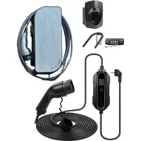 EVshield Voordeelbundel – Compleet Laadsysteem voor Elektrische Auto’s: (Magnelis), BlackCharge 2.0 Laadkabel (20m), Zwarte Muurbeugel & Lock-Pack