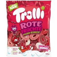 Trolli Red Fruits Mini Rings zakje (15x 200g)