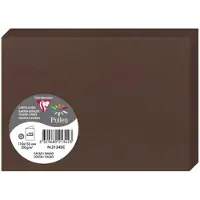 Clairefontaine Pollen - Dubbele Kaart - 110x155mm - C6 - Cacao - Bruin