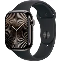 Apple Watch Series 10 4G 46 mm Titane Noir Bracelet Sport M/L