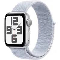 Apple Watch SE 2024 40mm Zilver Sport Loop