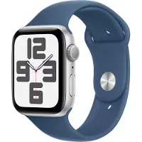 Apple Watch SE 2024 44mm Zilver Sportband M/L