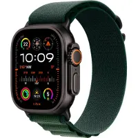 Apple Watch Ultra 2 4G 49mm Zwart Alpine Band Groen L