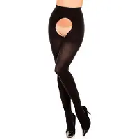 Glamory Panty's 'Overt Microfaser Strumpfhose' zwart